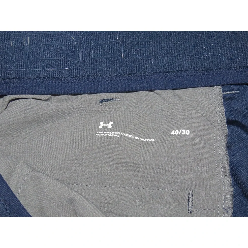 Under Armour Navy Blue 100% Polyester Performance‎ Golf Pants Men's 40 X 30